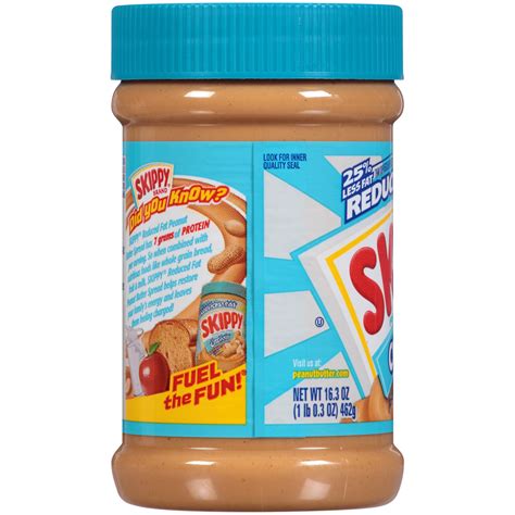 Skippy Reduced Fat Creamy Peanut Butter Spread Planogram Left