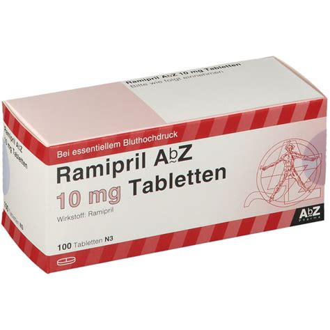 Ramipril AbZ 10Mg 100 St Mit Dem E Rezept Kaufen Shop Apotheke