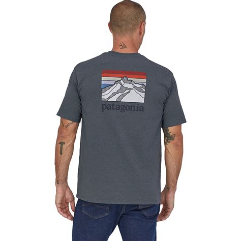 Patagonia Line Logo Ridge Pocket Responsibili T Shirt Men S Clothing