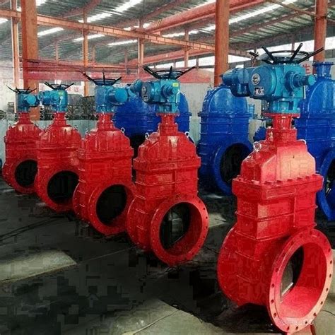 DN200 Electric Gate Valve PN16 Cast Iron Valve Flange End Connection