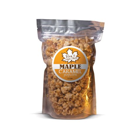 Maple Caramel Popcorn Bens Sugar Shack Bens Maple Syrup