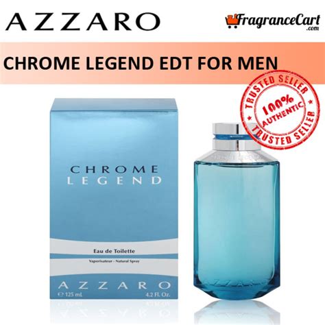 Brand New Chrome Legend EDT For Men By Azzaro 125ml Beauty