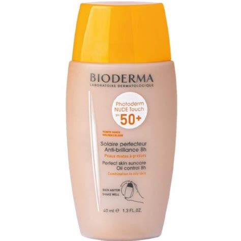 Protector Solar Bioderma Photoderm Nude Touch Fps Tono Dorado Con