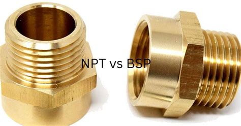 Npt Vs Bsp Differences Chart Nps Bspt Plumbing Sniper