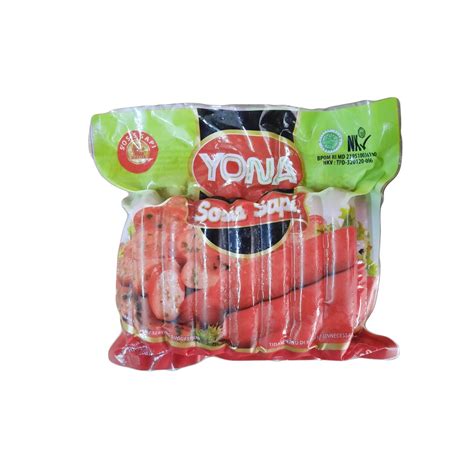 Jual Yona Sosis Sapi 450 Gr Isi 15 Yona Beef Sausage 450gr Shopee