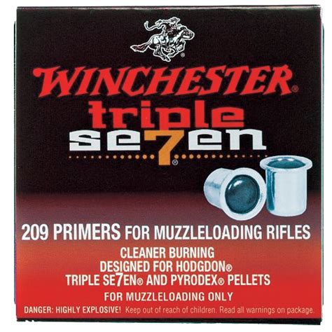 Winchester Triple Seven Primers 209 Muzzleloading Box Of 100