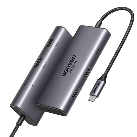 Ugreen Revodok 206 Dual 4k60hz Hdmi Usb C Hub Ugreen Uk