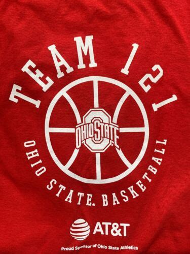 Ohio State Basketball T Shirt Team 121 Size Xl Ebay