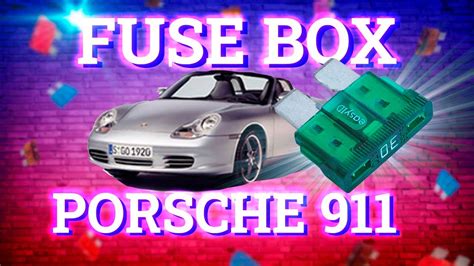 Fuse Layout Porsche 986 Boxster 1996 2004 Youtube