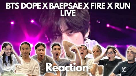 WE ARE SHOCKED FIRST TIME EVER WATCHING BTS DOPE X BAEPSAE X FIRE X