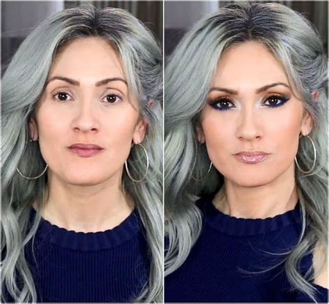 Makeup For Brown Eyes And Gray Hair Makeup Vidalondon