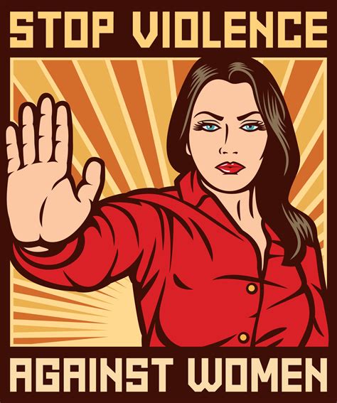 Stop Violence Against Women Poster 3419837 Vector Art At Vecteezy