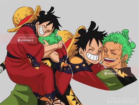 Monkey D Luffy Luffytaro Roronoa Zoro Zorojuro Straw Hat Pirates