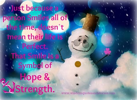 Smile is a symbol of Hope & Strength Wisdom Quotes & Stories