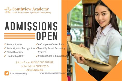 High School Admissions Open House Posterbanner Template School