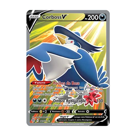 Corboss 161 172 Joyau Ultra rare de l extension Pokémon Stars