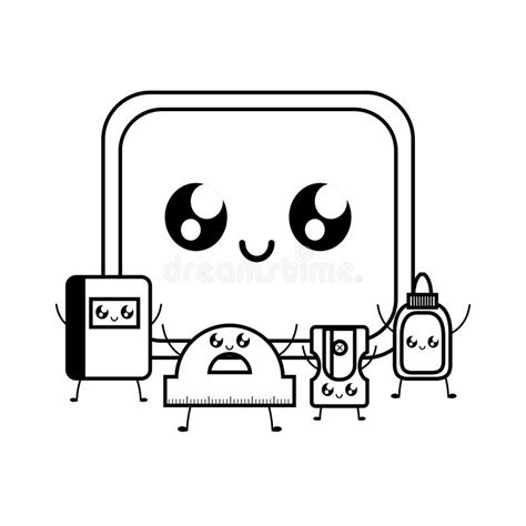 School Supplies Kawaii Stock Illustrations 744 School Supplies Kawaii
