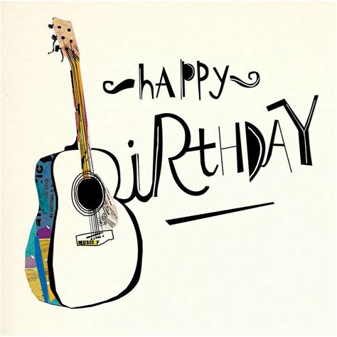 Happy Birthday Guitar Art Deco Birthday Greeting Card Mambo Range Cards Ebay Happy Birthday