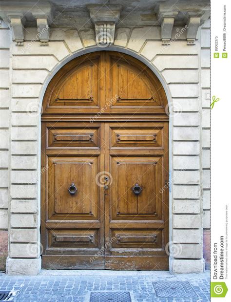 Wooden Door In An Old Italian House Stock Image Image Of Florence