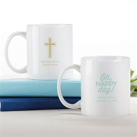 Personalized 11 Oz White Coffee Mug Religious Famous Favors