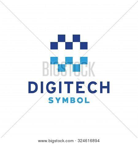 Digitech Logo Flat Vector & Photo (Free Trial) | Bigstock