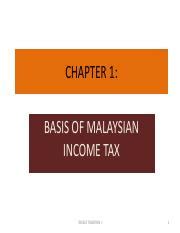 CHAPTER 1 ON BASIS OF MALAYSIAN TAXATION Pdf CHAPTER 1 BASIS OF