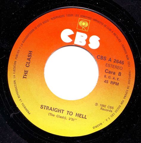 SPANISH BOMBS: The Clash -Should i stay or should i go 7" 1982