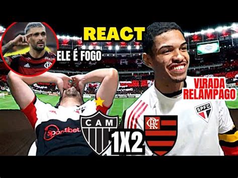 REACT ATLÉTICO MG 1 X 2 FLAMENGO QUE JOGADOR ESSE ARRASCAETA VIRADA