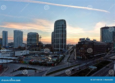 View of Modern Part of Slovakia Capital City Bratislava, Business District Editorial Photo ...