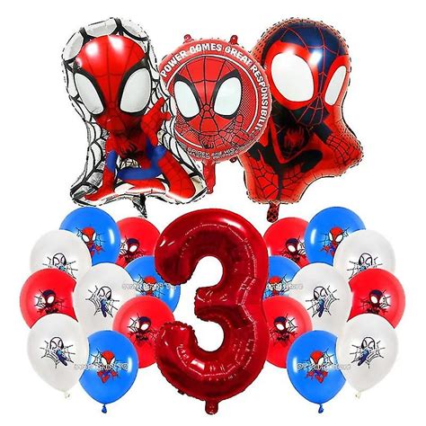 Nyt Spiderman Tema F Dselsdagsfest Dekoration Marvel S Spidey Og Hans