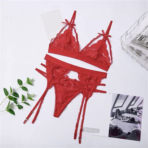 Sexy Dessous Damen Für Sex Latex Dessouse Sexy Frauen reizvolle Wäsche heißer Spitzen BH Satz