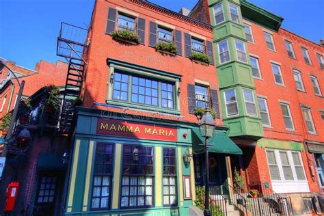 Scenic Boston North End Streets Editorial Photo Image Of Buildings