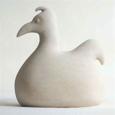 Bird Sculpture Carved In Stone By Jennifer Tetlow