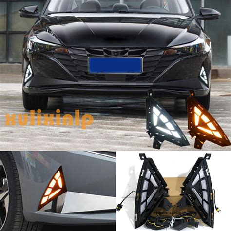 X For Hyundai Elantra Led Driving Lights Turn Lights Front