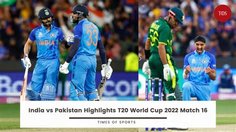 India Vs Pakistan Highlights T20 World Cup 2022 Match 16