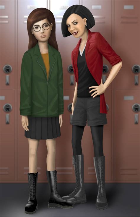 Daria and Jane portrait by S-C on DeviantArt