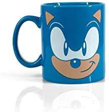 Official Sonic The Hedgehog Blue Mug Ounce Ceramic Cup For Hot Coffee Tea Cocoa