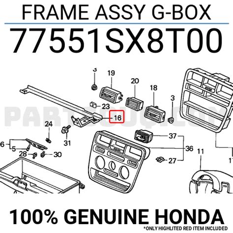 Frame Assy G Box Sx T Honda Parts Partsouq