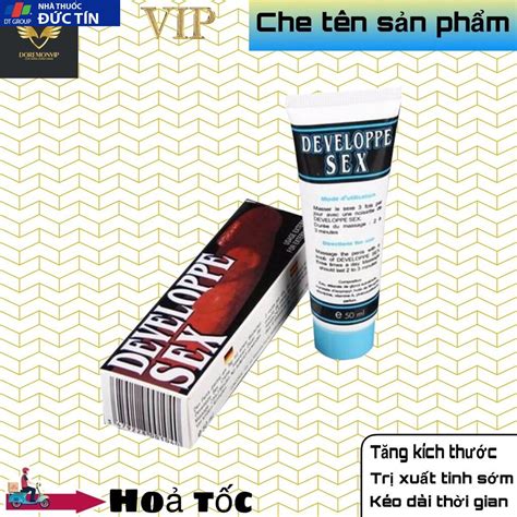 Hàng Chính Hãng Gel tăng kích thước dương vật Developpe Sex Hiệu Quả Nhanh Tăng Ngay 3 5 Cm