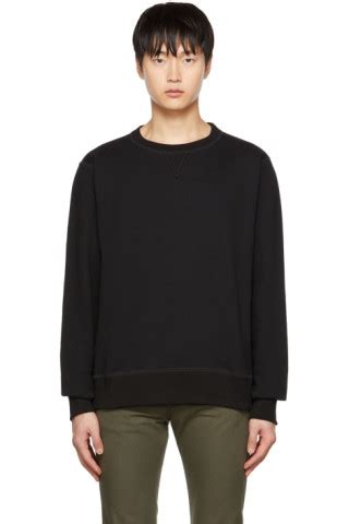 Naked Famous Denim Black Cotton Sweatshirt Ssense Uk