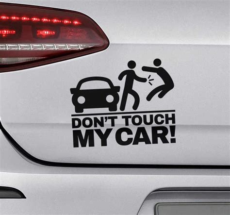 Don´t Touch My Car Vehicle Decal Tenstickers