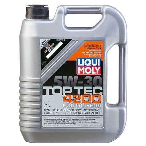 GALON ACEITE TOP TEC 4200 5W-30 - Repuestos Volkswagen
