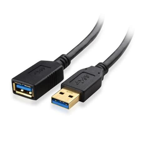 Cable Matters Superspeed Usb 3 0 Type A Male To Female Extension Cable In Black 3 Feet