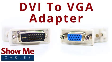 Dvi I Dual Link Male To Hd15 Vga Female Adapter 2907 Youtube