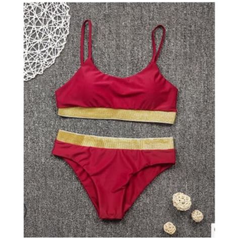 MAILLOT DE BAIN Bikini Sexy à paillettes et cristaux pour femmes