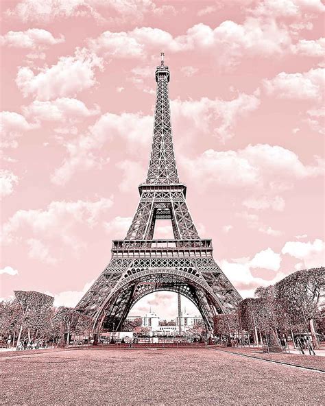 Eiffel Tower Black And Pink Paris HD Phone Wallpaper Peakpx