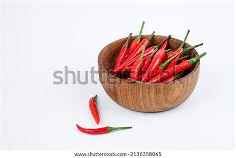 Red Hot Chili Pepper Wooden Bowl Stock Photo Shutterstock