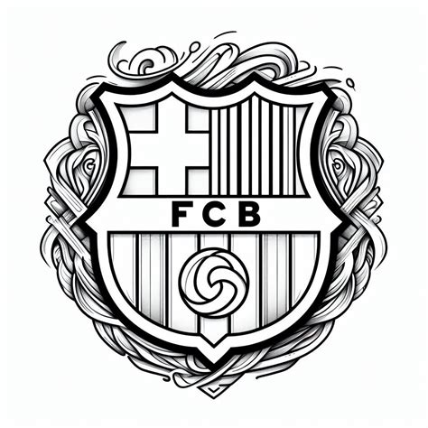 Fc Barcelona Coloring Pages Etsy