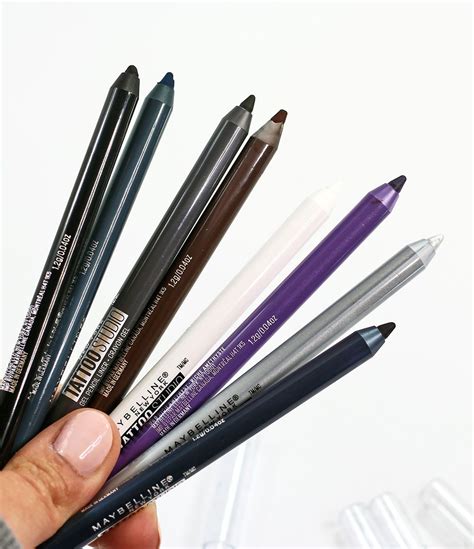 Maybelline TattooStudio Gel Pencil Liner Swatches + Review | Maybelline tattoo, Gel eyeliner ...