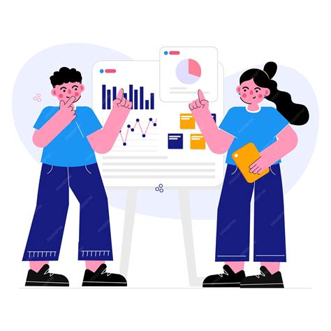 Premium Vector | Presentation business growth Illustration